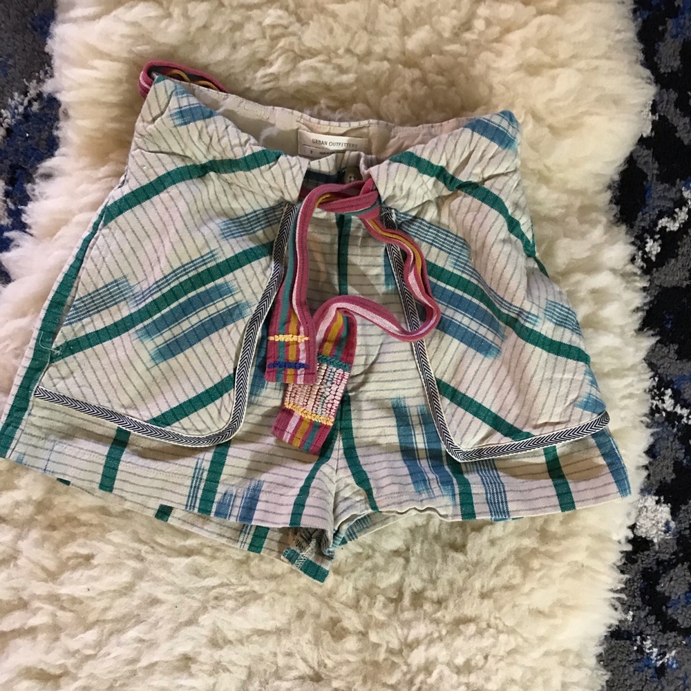 Urban Outfitters striped shorts boho hippie 0